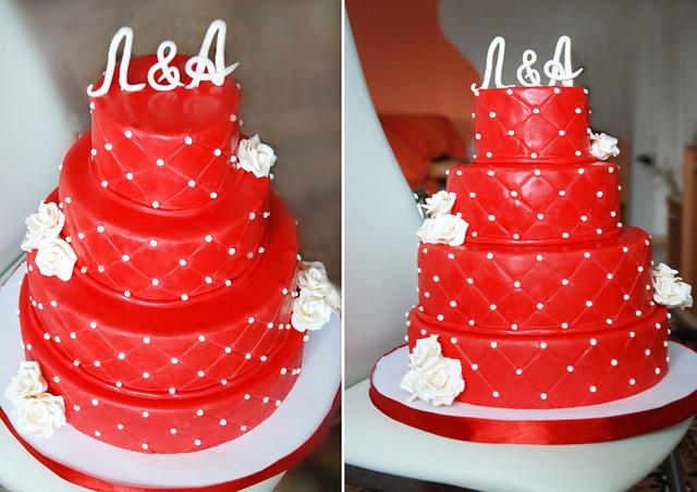 Red&white - cake by Eternity8 - CakesDecor