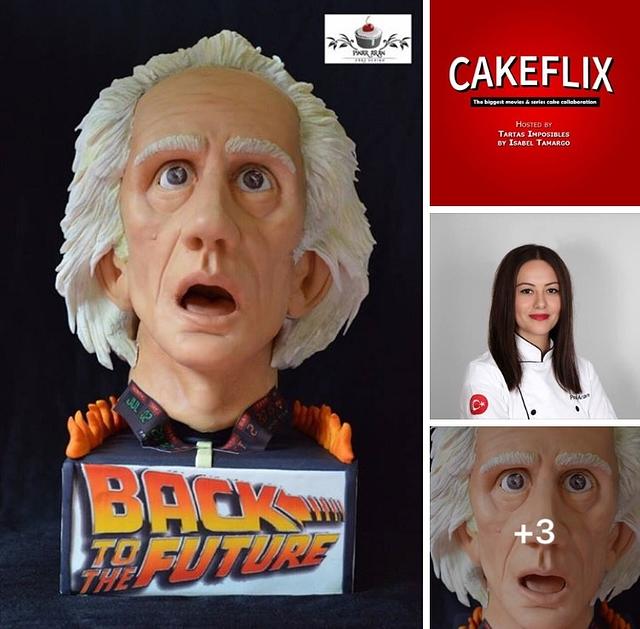 Cakeflix Collaboration.  Dr.Emmett Brown-Back to the Future