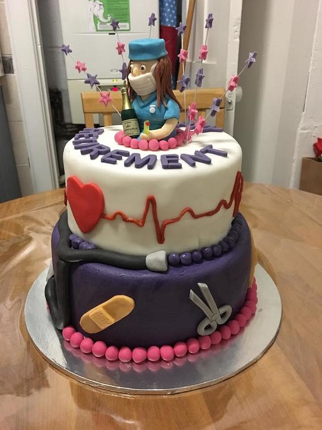 Nurse Retirement Cake Cake by KkAREN CakesDecor
