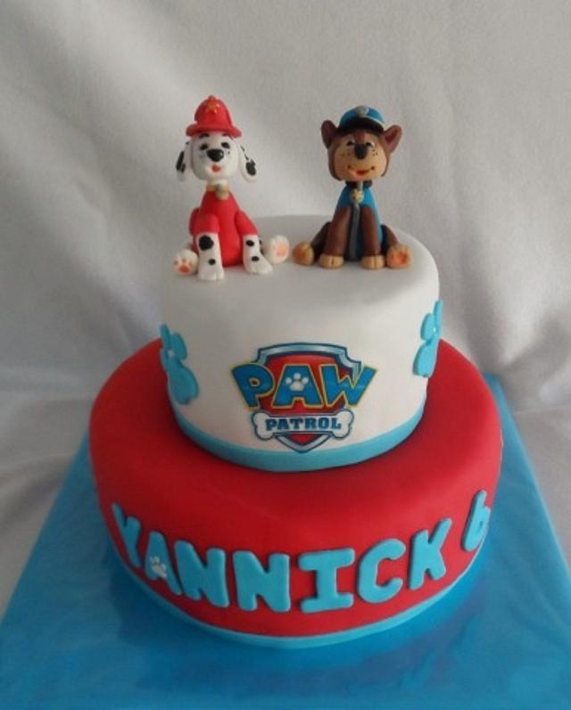 Paw patrol cake - Decorated Cake by Droomtaartjes - CakesDecor