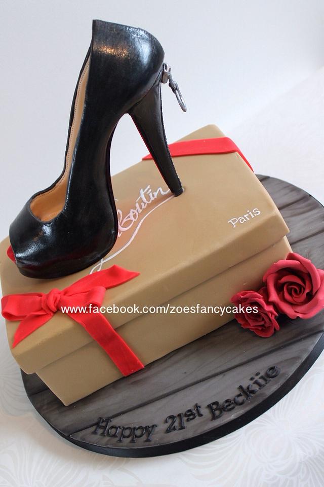 Shoe cake - Decorated Cake by Zoe's Fancy Cakes - CakesDecor