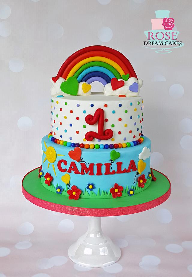 Rainbow Cloud Cake | Tastemade