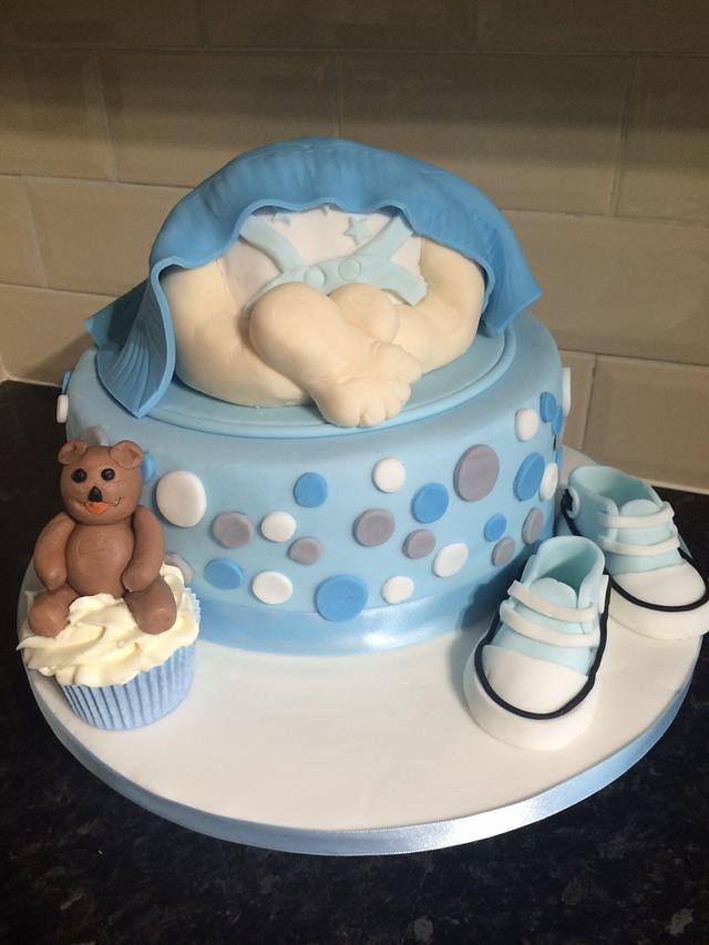 Baby Shower Cake - Decorated Cake by Samantha Marshall - CakesDecor