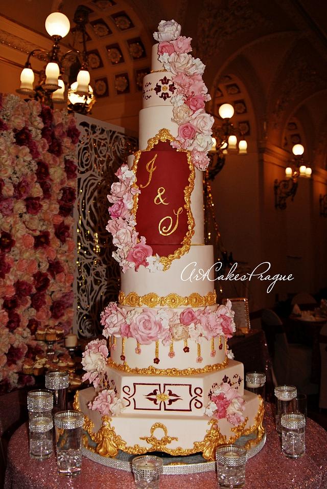 8 tiered cake for the Persian wedding in Prague Cake by