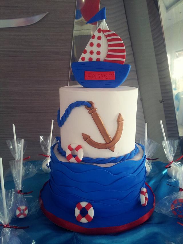 nautical - Decorated Cake by Frosted Dreams - CakesDecor