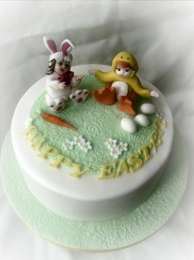 Easter chick and bunny