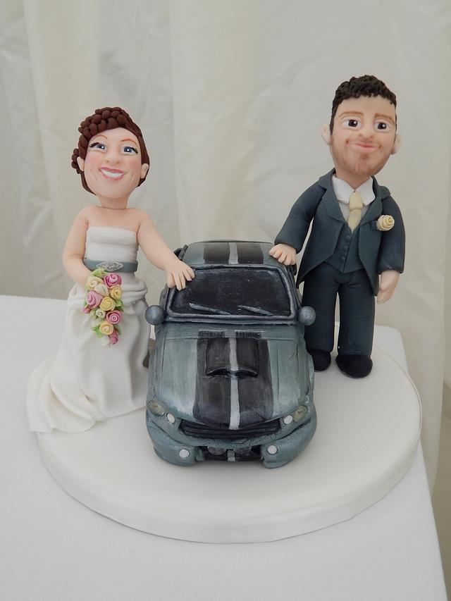 Shelby GT500 Bride and Groom Topper