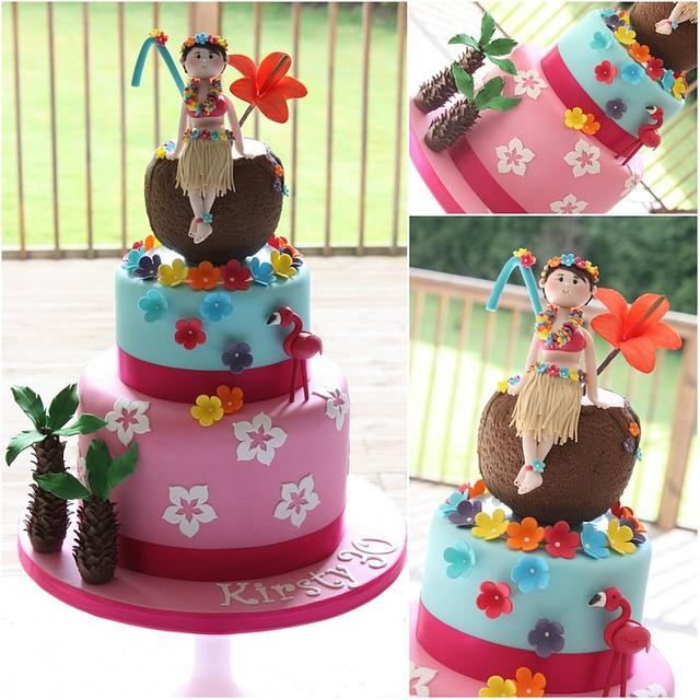 Tropical Birthday cake - Cake by TiersandTiaras - CakesDecor