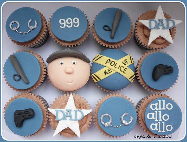 Police themed cupcakes - Cake by Cupcakecreations - CakesDecor