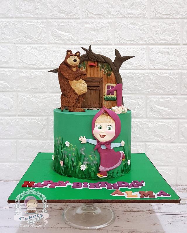 Masha and the bear - Decorated Cake by Cakety - CakesDecor