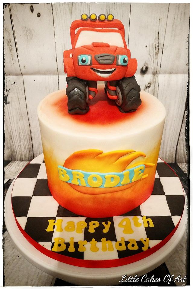 Blaze and the machines - Cake by Little Cakes Of Art - CakesDecor