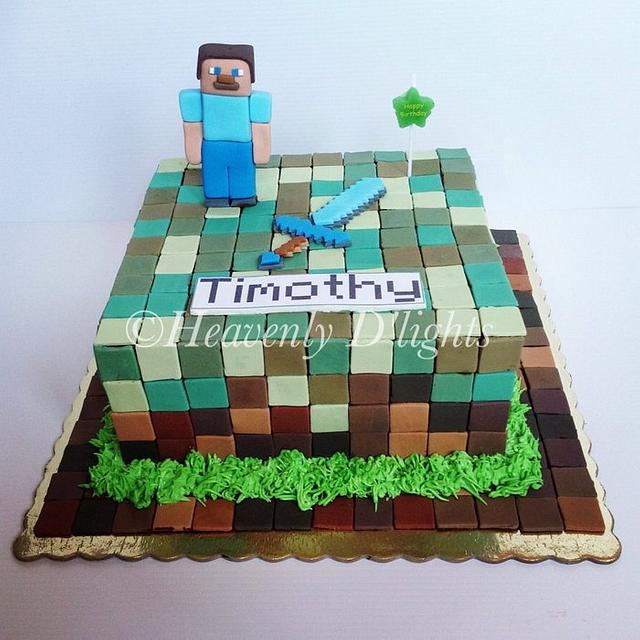 Minecraft cake - Decorated Cake by novita - CakesDecor