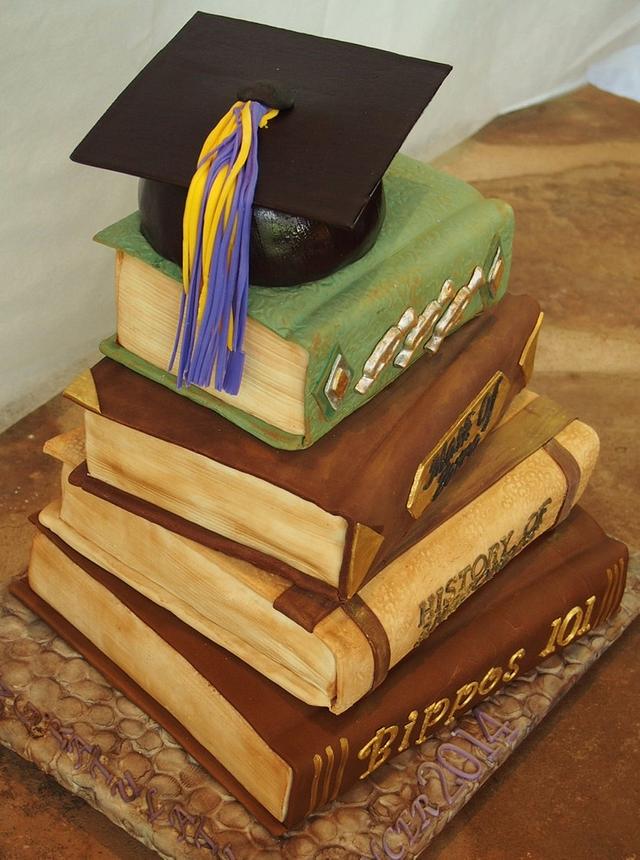 Graduation Book Cake - Cake by Kendra's Country Bakery - CakesDecor