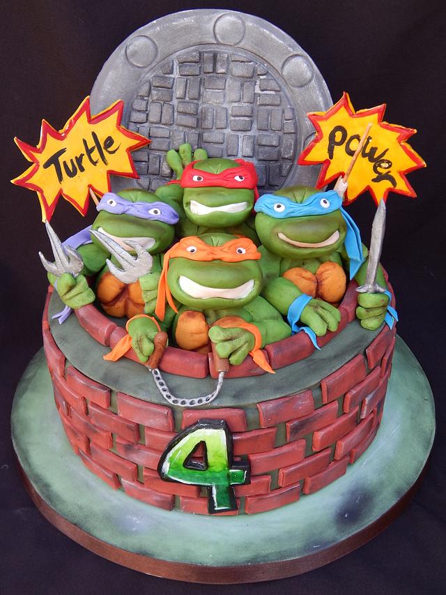 TMNT - Turtle Power! - Decorated Cake by Elizabeth Miles - CakesDecor