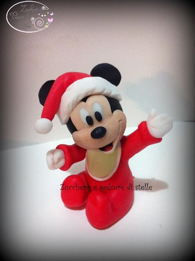 Christmas Baby Mickey Mouse With Tutorial Cake By Cakesdecor