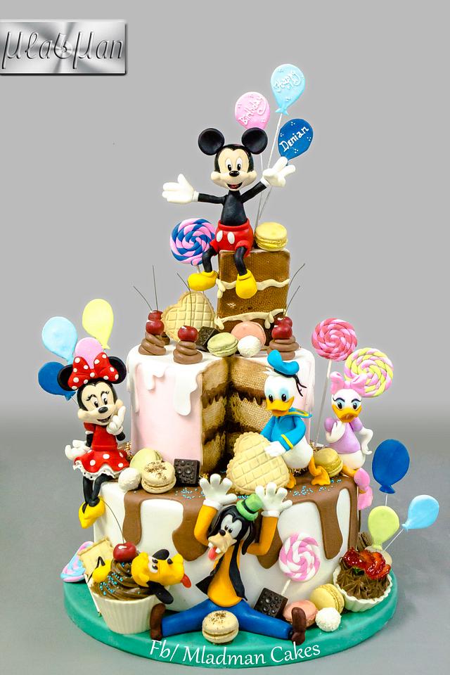 Mickey & Friends Birthday Party Cake