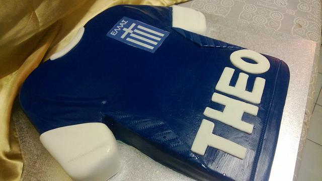 Soccer Shirt - Decorated Cake by Unique Colourful Cakes - CakesDecor