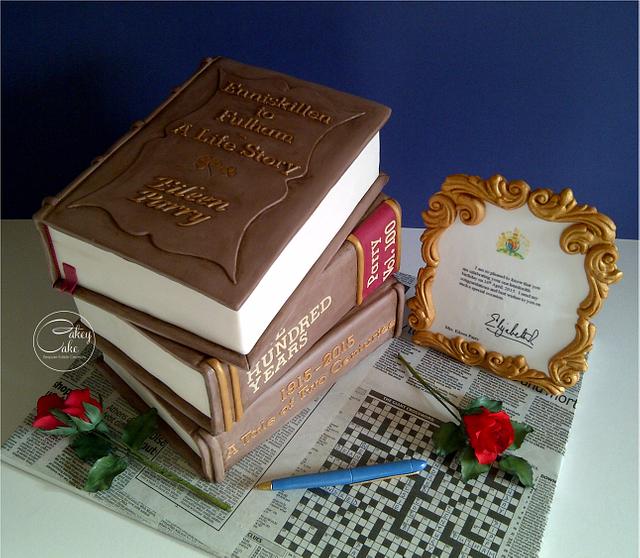 Stack of Books - Decorated Cake by CakeyCake - CakesDecor