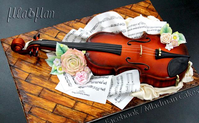 Amazon.com: Violin Cake Toppers Music Note Birthday Cake Toppers Violin  Model Decorations For Musician Party Birthday party Baby Shower Supplies :  Grocery & Gourmet Food