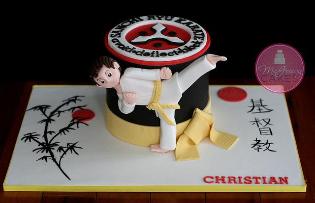 Yellow Belt Karate "Kid" - Cake by Shawna McGreevy - CakesDecor
