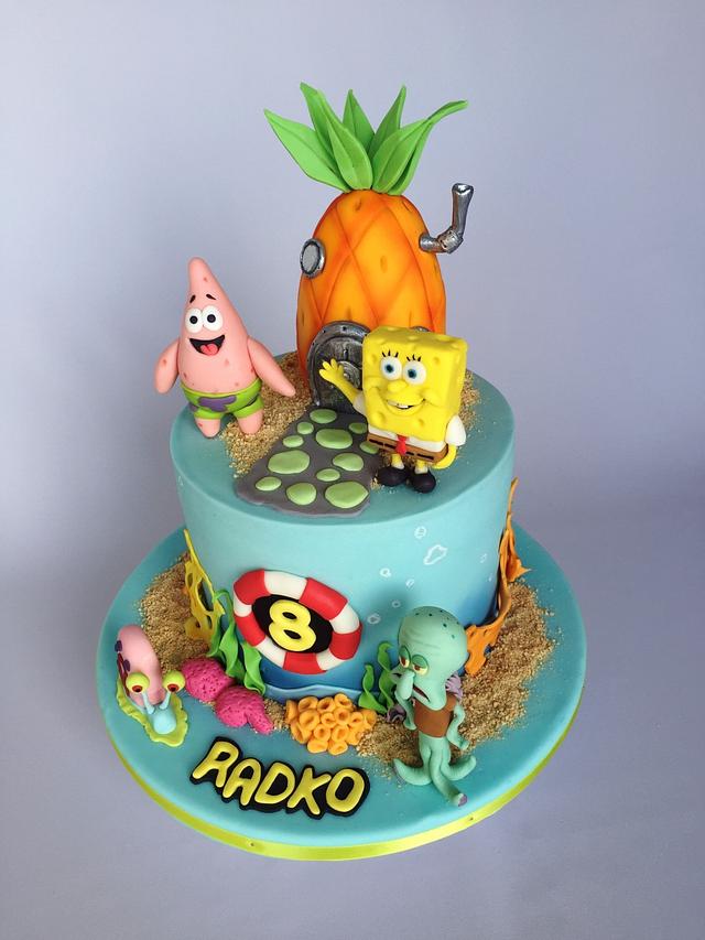 Spongebob birthday cake - Cake by Layla A - CakesDecor