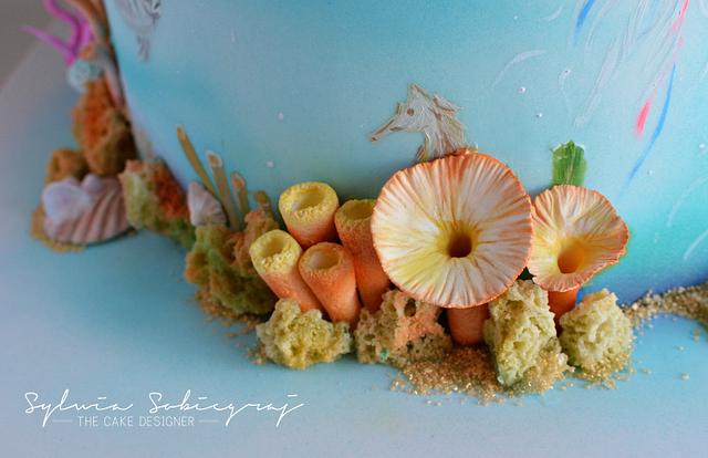 Ocean theme cake