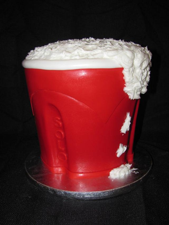 Red Solo Cup Cake By Jennifer Watson Cakesdecor