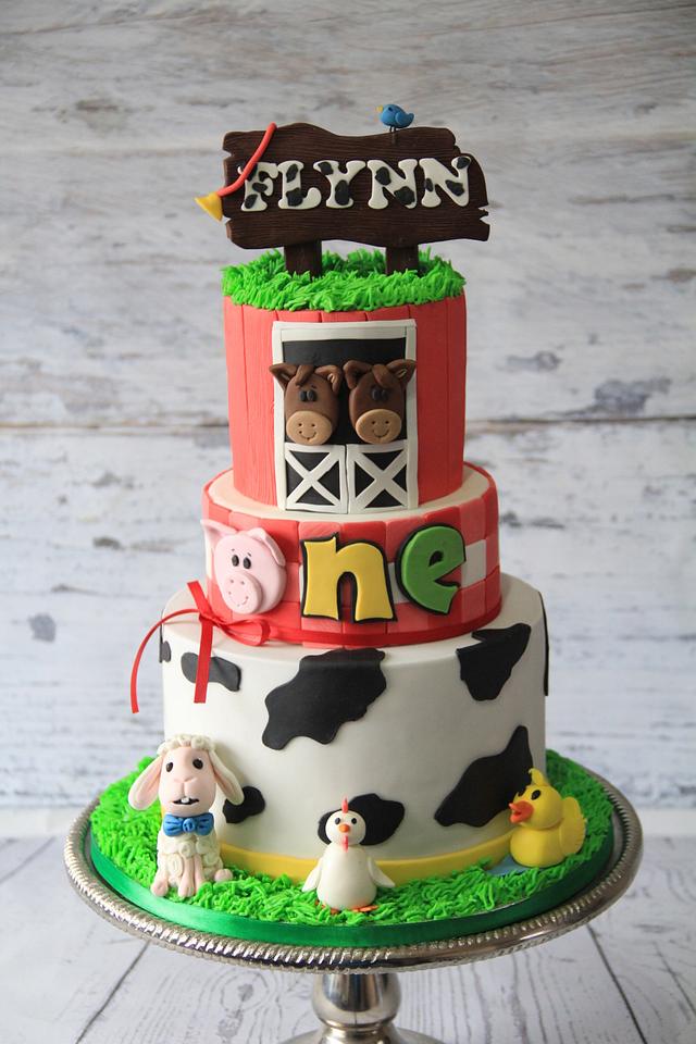 Animal farm cake - Decorated Cake by Cake Addict - CakesDecor