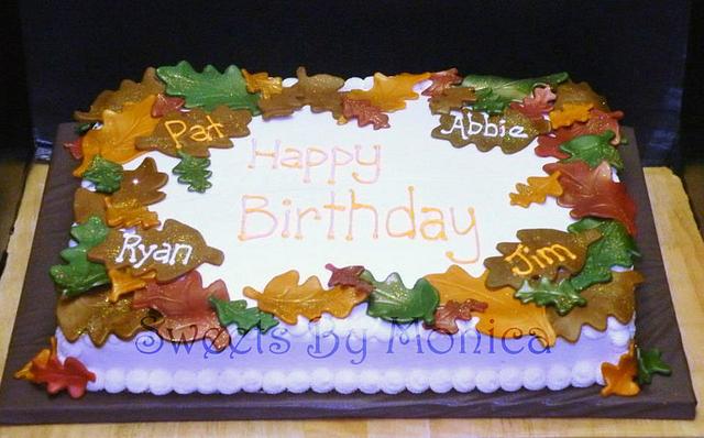 Fall In The Family - Decorated Cake by Sweets By Monica - CakesDecor