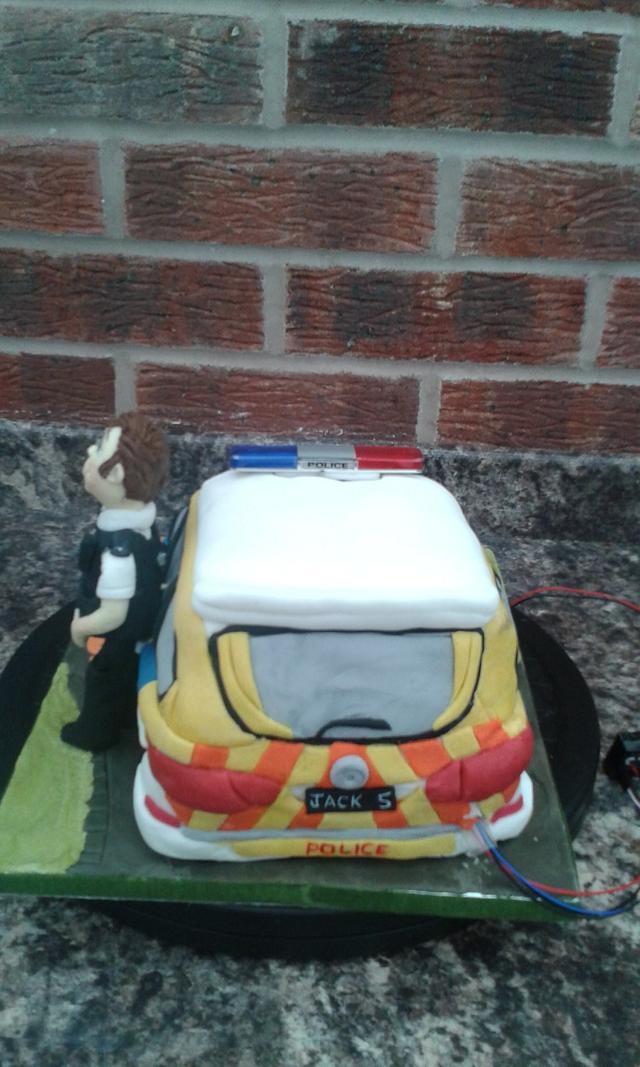 Police car cake for Jack