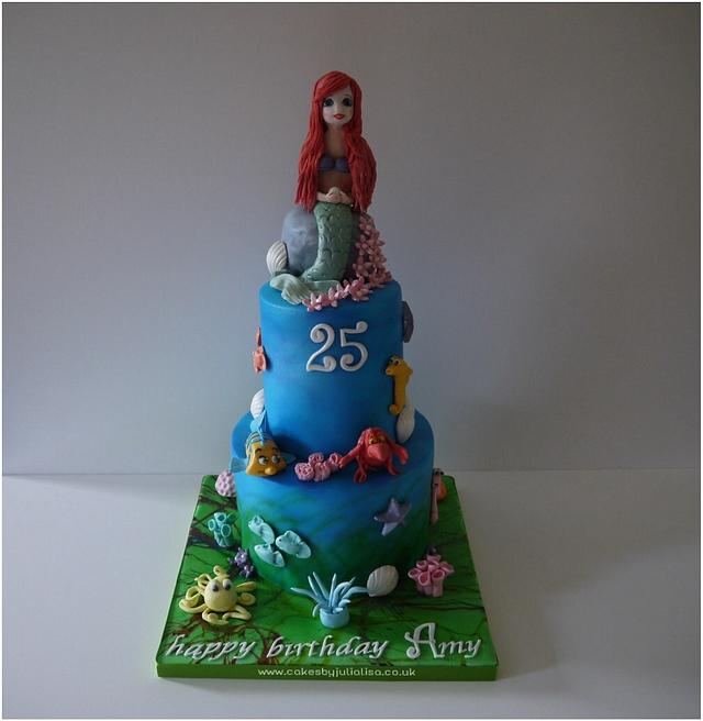 Ariel The Little Mermaid Friends Cake By Cakes By Cakesdecor