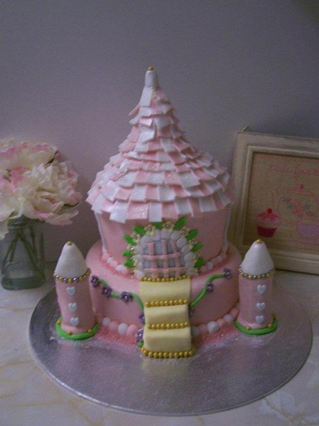 princess tower - Decorated Cake by cupcakes of salisbury - CakesDecor