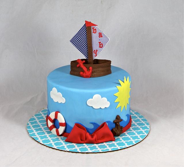 Nautical Theme Baby Shower Cake Cake By Soods Cakesdecor