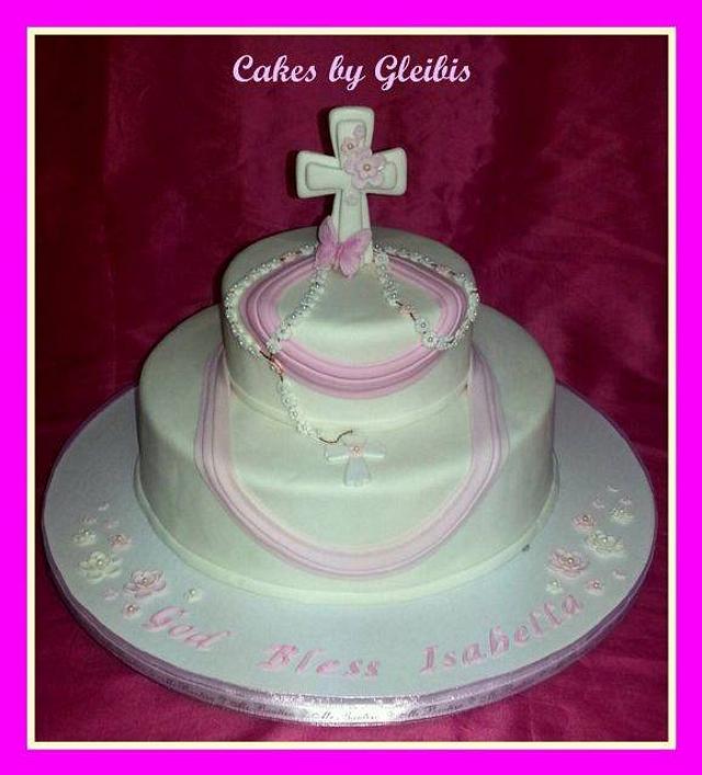 Baptism Cake - Cake by Gleibis - CakesDecor