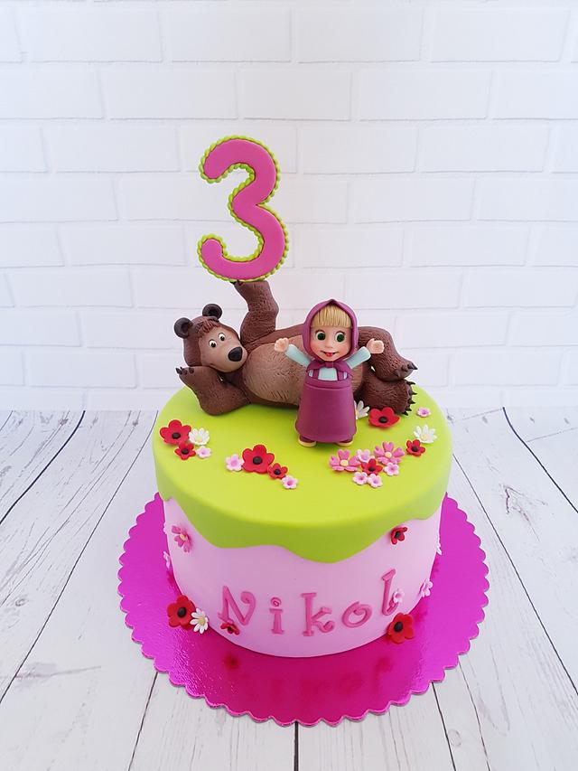 Masha And The Bear Decorated Cake By Tortenbysemra Cakesdecor 