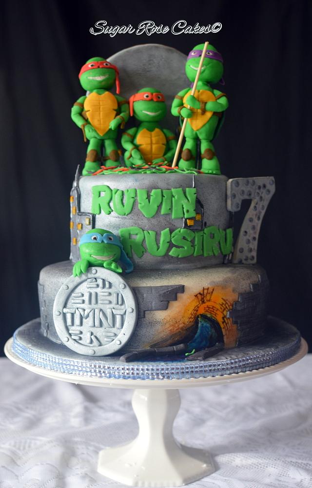 Ninja Turtle cake - Cake by Inoka (Sugar Rose Cakes) - CakesDecor