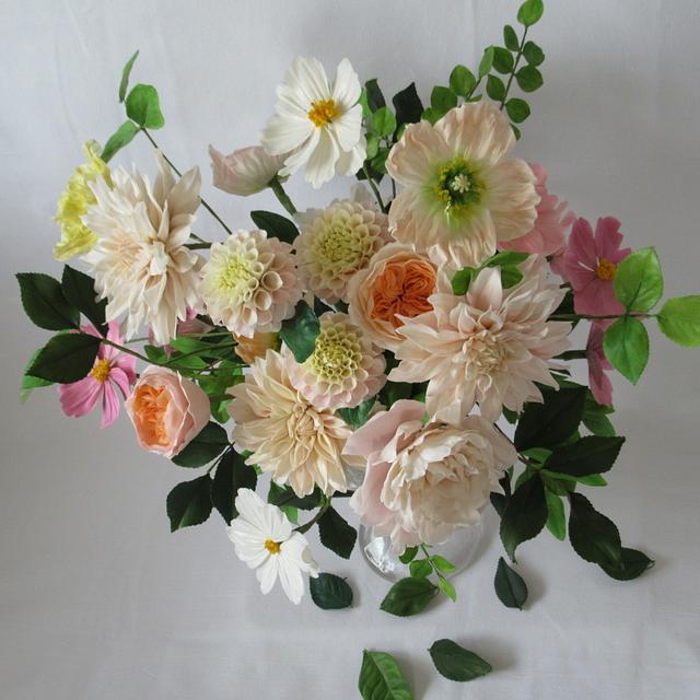 Sugar vase Decorated Cake by Marija Sugarart CakesDecor