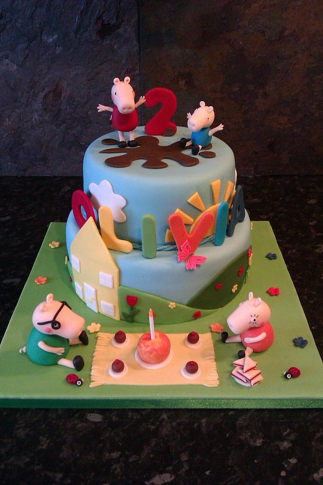 peppa pig - Decorated Cake by Caked - CakesDecor