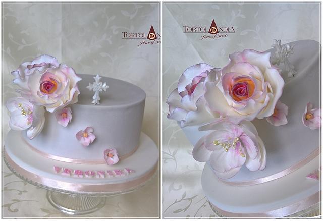 Roses & Communion cake