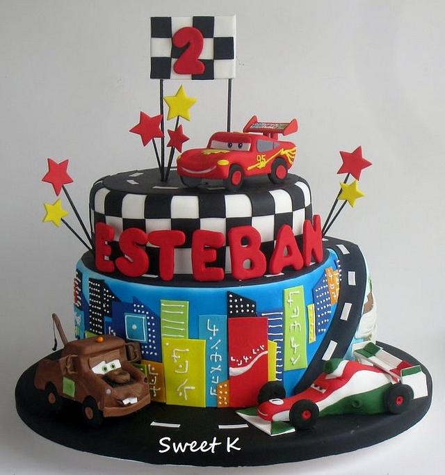 Cars Cake - Decorated Cake by Karla (Sweet K) - CakesDecor