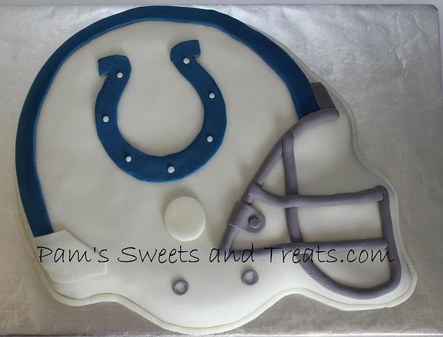 Colts Helmet Cake Decorated Cake By Pam Cakesdecor 