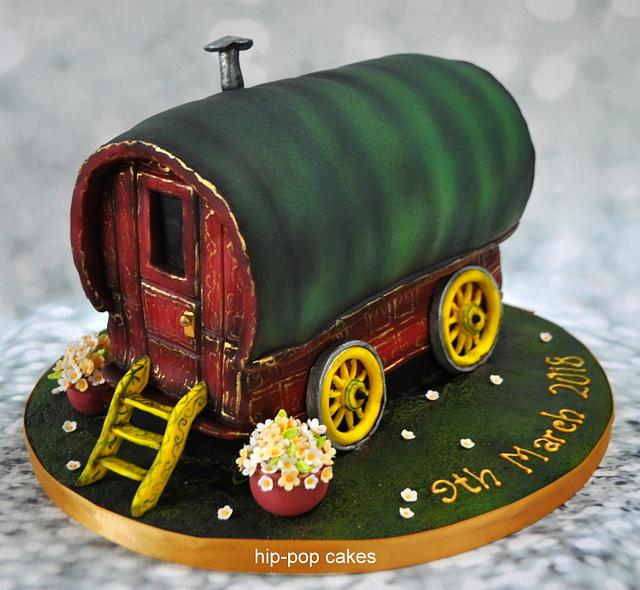Gypsy caravan wedding cake Decorated Cake by Lesley CakesDecor