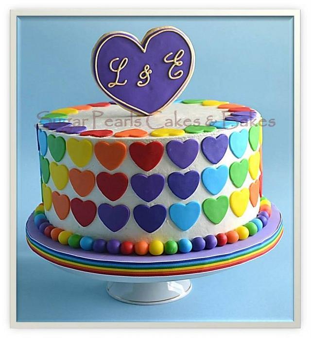 Details 72+ heart shaped rainbow cake best - awesomeenglish.edu.vn