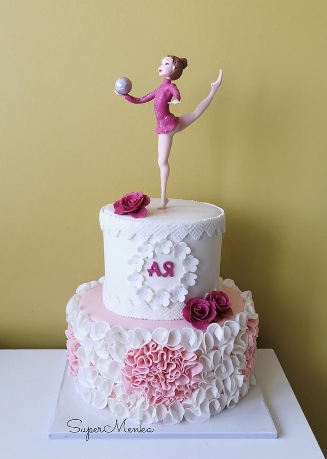 Rithmic Gymnastic Decorated Cake By Stamena Cakesdecor