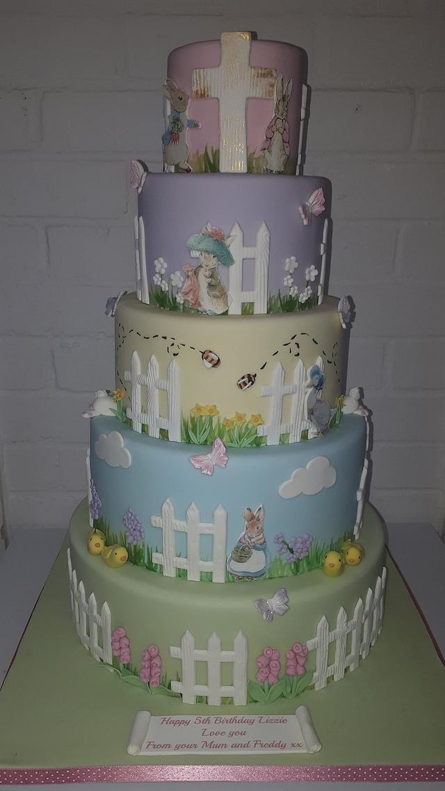 Peter Rabbit themed Easter cake
