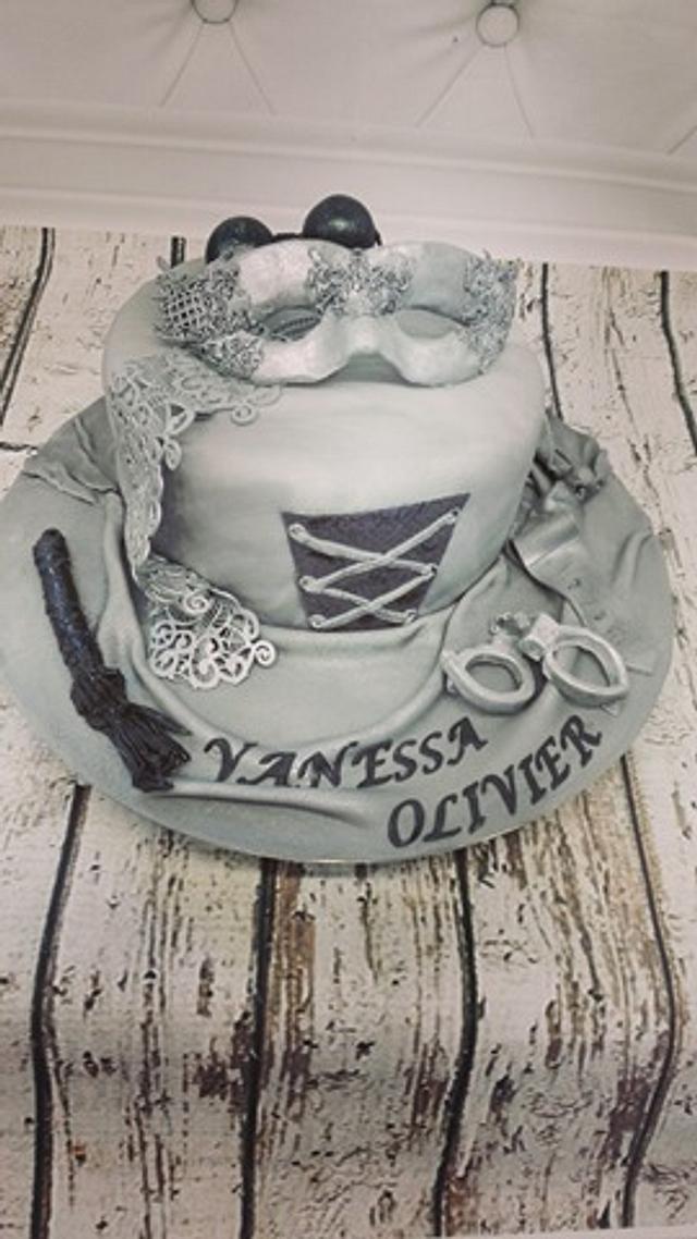 50 Nuances De Grey Cake By Salbethmaryse04 Cakesdecor