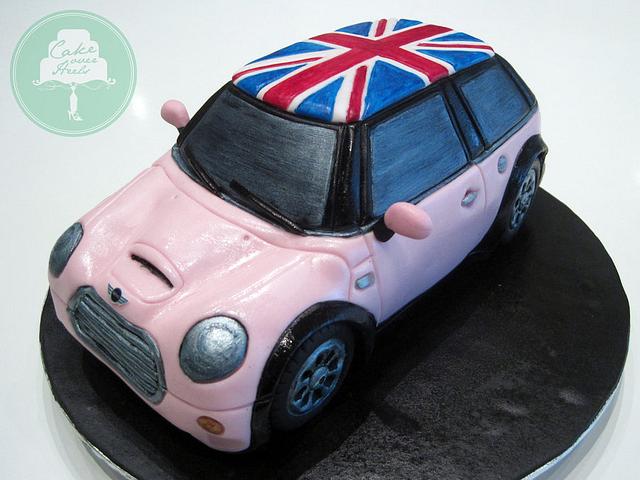 Pink Mini Cooper - Cake by Nicholas Ang - CakesDecor