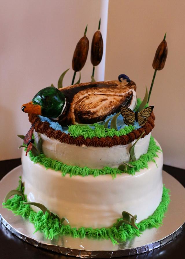 Mallard Cake - Decorated Cake by Kellie Witzke - CakesDecor