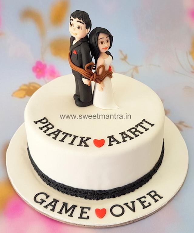 Game Over Cake For Bride Decorated Cake By Sweet Mantra Cakesdecor