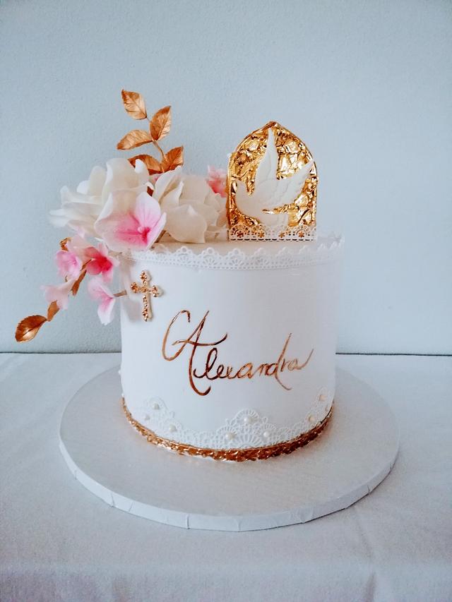 Confirmation cake - Cake by alenascakes - CakesDecor